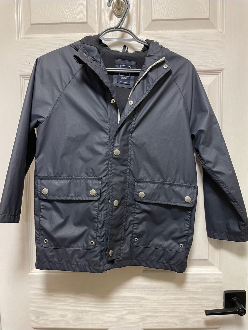 Gap | Kids | Navy Blue | Hooded Rain Jacket - Size M (8) Regular